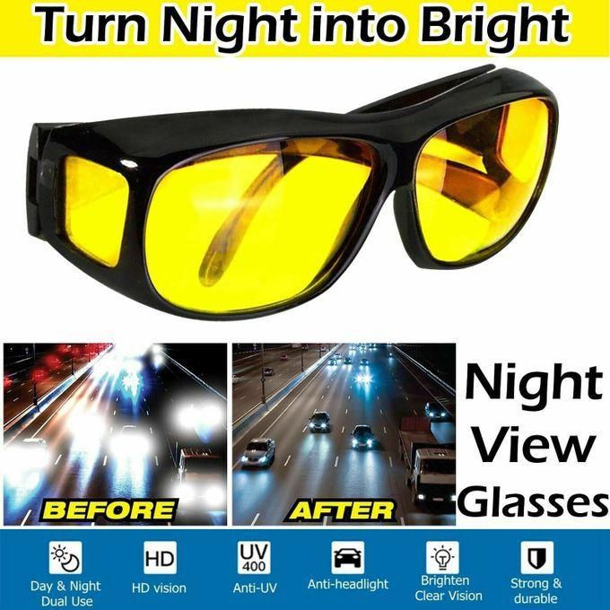 Fashion 2PCS Anti-Glare Night Vision Glasses