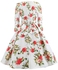 Printed Elegant Midi Dress Multicolour