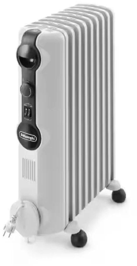 DeLonghi Oil Radiator Heater, 9 Fins, 2000 Watt, White - TRRS0920