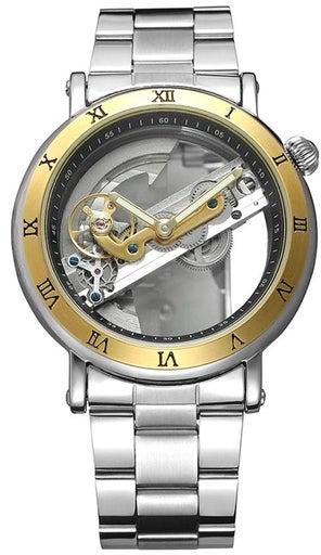 ساعة يد كرونوغراف بسوار مصنوع من سبيكة معدنية طراز J2584-1-Km - 42 مم - فضي للرجال