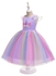 فستان الأميرة بتفاصيل شبكية وتصميم واسع Multicolour