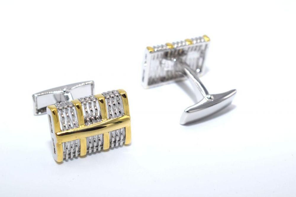 Men Silver Gold  Cuff links stainless steel for Men C539