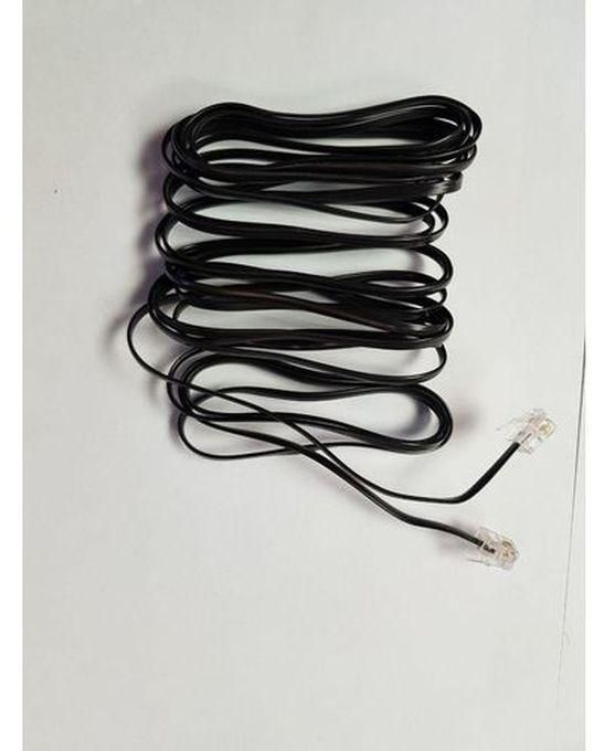 RJ11 Phone Cable - 10 M - Black
