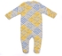 Baby Co. Yellow/blue Soft Cotton Baby Bodysuit With Ice Cap.