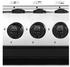 Fresh Italiano Gas Cooker, 5 Burners, Silver and Black - 17302