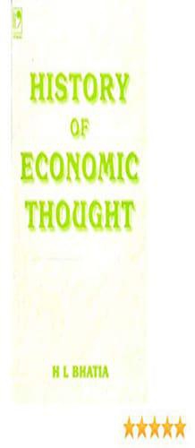 History Of Economic Thought By H. L. Bhatia