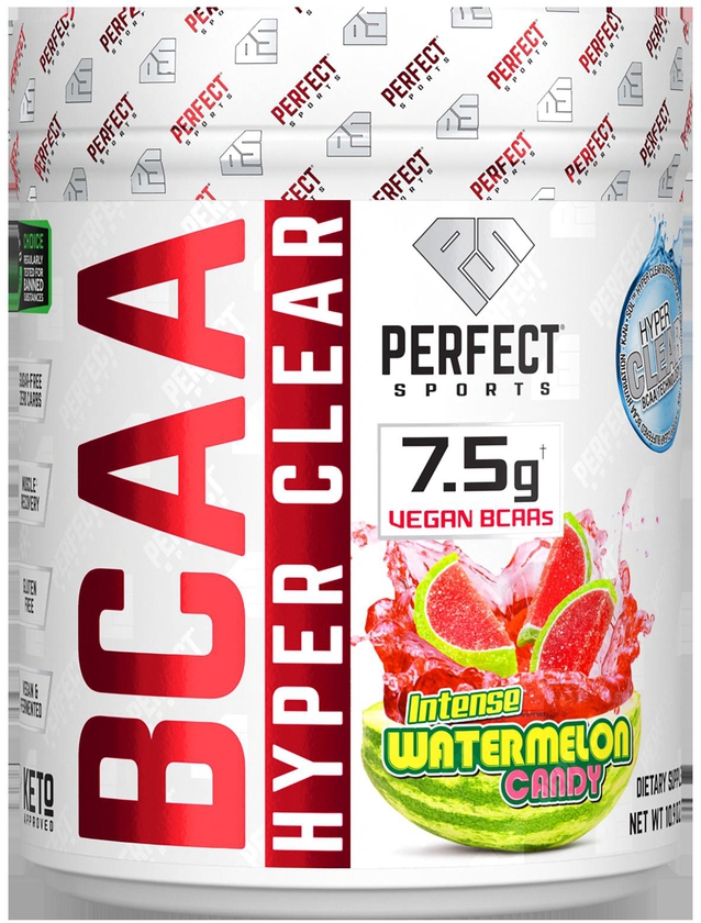 Perfect Sports‏, BCAA Hyper Clear ، حلوى البطيخ المكثفة ، 10.9 أونصة (310 جم)