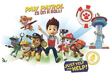Roommates Rmk2641Gm Paw Patrol Wall Graphix Peel And Stick Giant Wall Decals,Multicolor