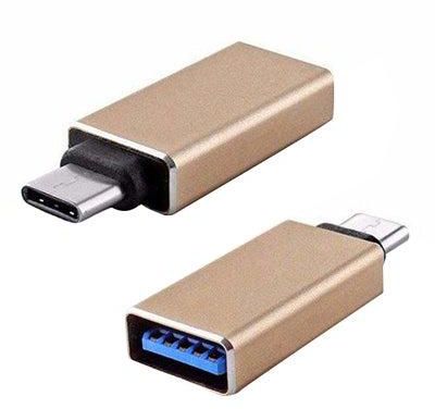 USB To Type-C OTG Adapter Gold