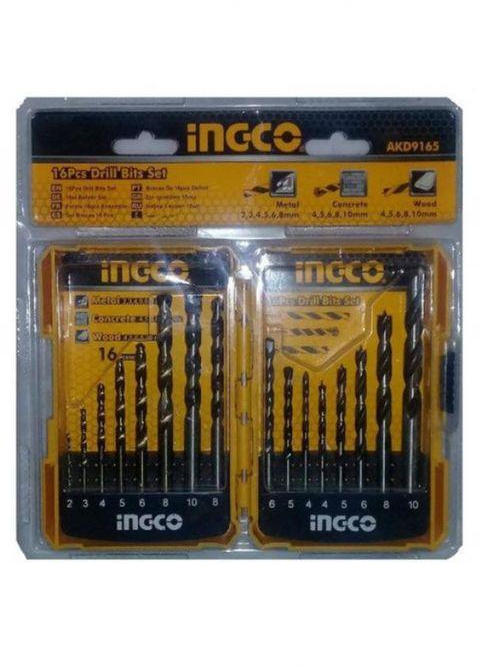 INGCO AKD9165 - Drill Bit Set - 16Pcs
