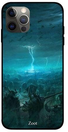 Games Printed Case Cover -for Apple iPhone 12 Pro Max Blue/Black Blue/Black