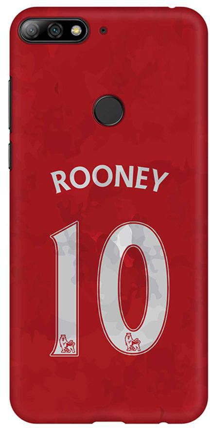 Matte Finish Slim Snap Basic Case Cover For Huawei Y7 Prime (2018) Rooney Jersey