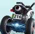 Megastar - Ride On 6V Rapid Fire Motorcycle Trike - Red- Babystore.ae