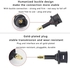 MAKINGTEC Digital Fiber Optic Toslink to 3.5mm Jack Mini Toslink Female to 3.5 mm Mini Male Optical Audio Connector Adapter（3 pack）
