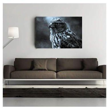 Mountain Hawk Painting - Mixed Media Multicolour 90*60cm