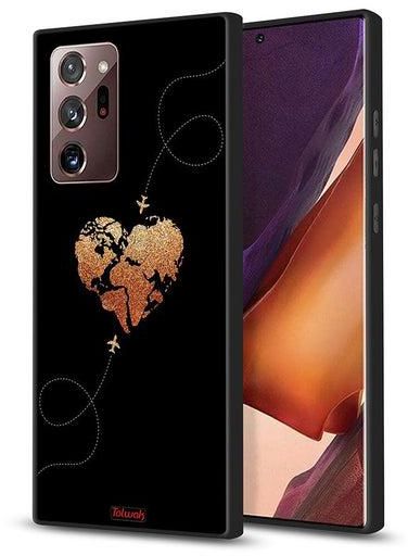 Samsung Galaxy Note 20 Ultra 5G Protective Case Cover Airplanes Touching Heart