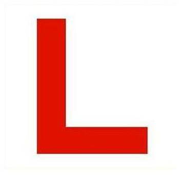 "L" Learner Driver Sticker 2pcs