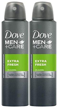 Dove Men Care Antiperspirant Deodorant Extra Fresh, 2 X 150 ml