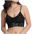 GLAMROOT Women’s/Girl’s Fashionable Crop Top Style Padded Lace Bra/Bralette,Free Size