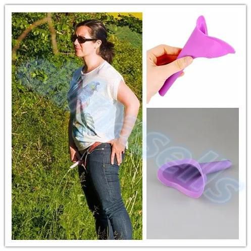 Women Urinal Travel kit Outdoor Camping Soft Silicone Urination Device Stand Up & Pee Female Urinal Toilet