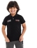 Andora Turn Down Collar Stitched Black, Red & White Polo Shirt