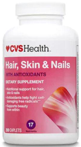 Cvs Hair Skin And Nails With Antioxidants Tablets 200 Tablets