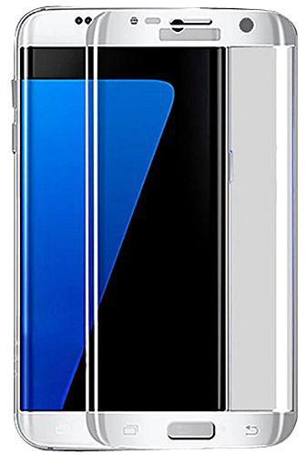 Generic Shiny Silver Samsung Galaxy S7 Edge 9H 3D Curved Tempered Glass Full Screen Protector Cover [Btx]