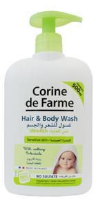 Corine De Farme Baby Hair And Body Wash Sulfate Free 500ml