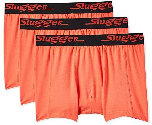 Slugger Red Sports Boxer Brief For Men 3 Piece Underwear Pack