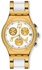 Swatch YCG407G Stainless Steel Watch - White/Gold