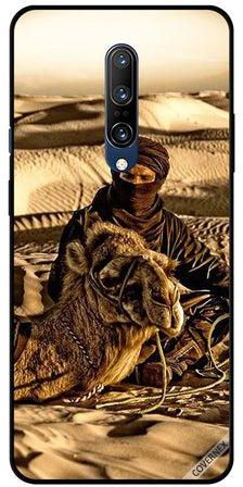 Protective Case Cover For OnePlus 7 Pro Man With His Camel In Desert