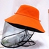 قبعة شمسية بلون واحد برتقالي