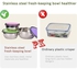 3 Pcs Bowls Stainless Steel Refrigerator Box Set Quality - Saving Food