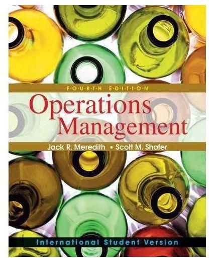 Generic Operations Management Fourth Edition by Jack R. Meredith - Paperback