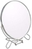 one year warranty_Double-sided double-sided mirror on a stainless steel holder