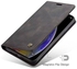Genuine Leather Wallet Magnetic Flip Case Cover For Samsung Galaxy A73 5G Black