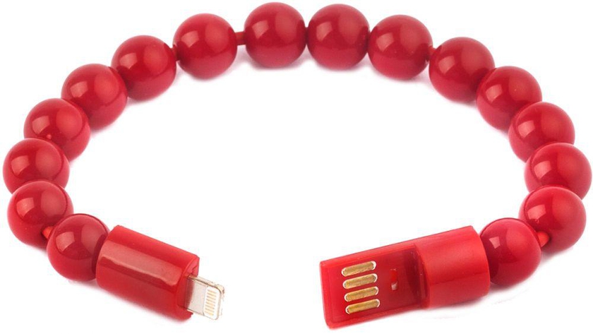 Bracelet USB Cable Charger for iPhone 5/6 - Red