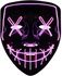Brain Giggles Halloween Light up Led Face Mask - Purple- Babystore.ae
