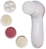 5 in 1 Multi-Function Portable Facial Skin Care Electric Massager Scrubber with Facial Latex Brush Cosmetic Sponge