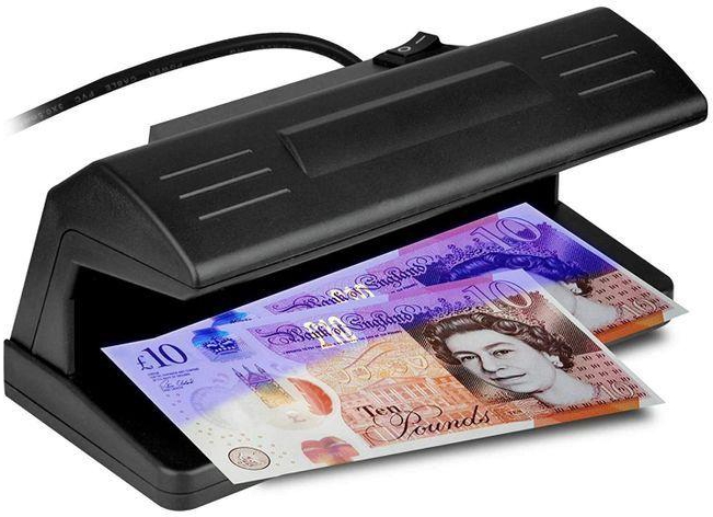 UV Blue Light Practical Counterfeit Bill Currency Detector