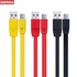 Universal REMAX 2.4A Flat Full Speed Quick Charging Data Cable For Cellphone