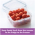 Lock &amp; Lock Classics Square Food Container With Lid Clear 600ml