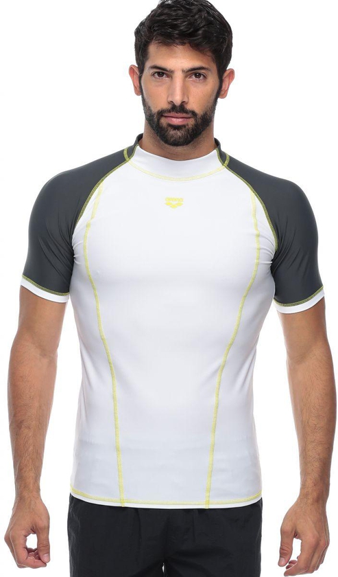 Arena AR1B142-1502 UV T-Shirt for Men - XL, Gray/White