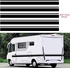 Car Two side RV Stripes Graphics Decals Car Stickers Vinyl Graphics for Caravan Travel Trailer Camper Van