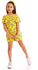 Izor Girls Floral Off Shoulder Slip On Romper - Yellow