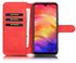 DG.MING Retro Oil Side Horizontal Flip Case For Xiaomi Redmi Note 7 / Note7 Pro, With Holder & Card Slots & Wallet(Red)