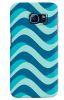 Stylizedd Samsung Galaxy S6 Edge Premium Slim Snap case cover Gloss Finish - Curvy Blue