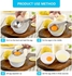 Aiwanto 1pc Egg White Yolk Filter Separator Cooking Tool Egg Filter Spoon Small Egg White Separate Tool Kitchen(Silver)