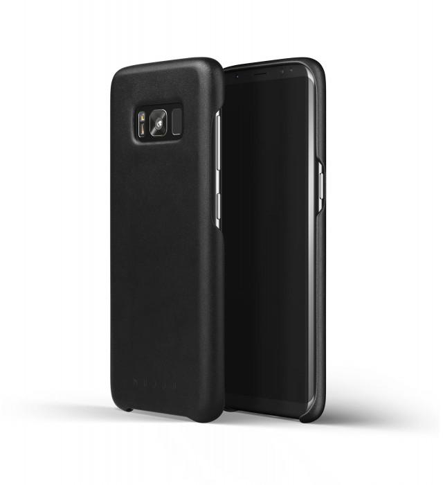 Leather Case for Galaxy S8 Saddle black