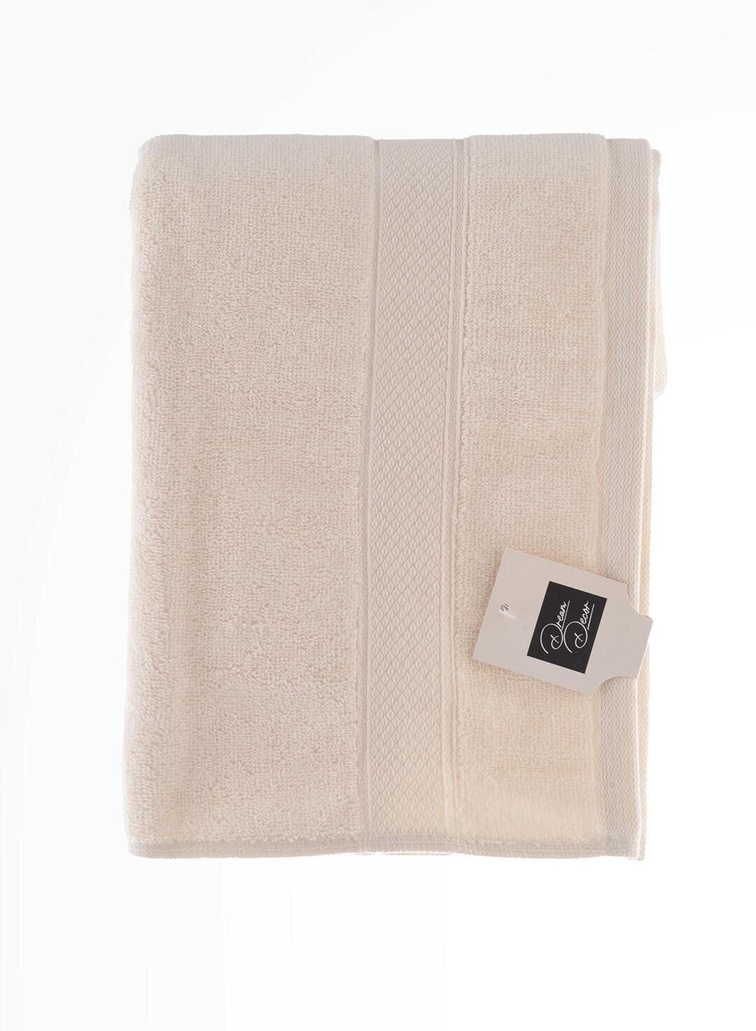 White 100% Cotton Hand Towel Set of 2  50x90 cm